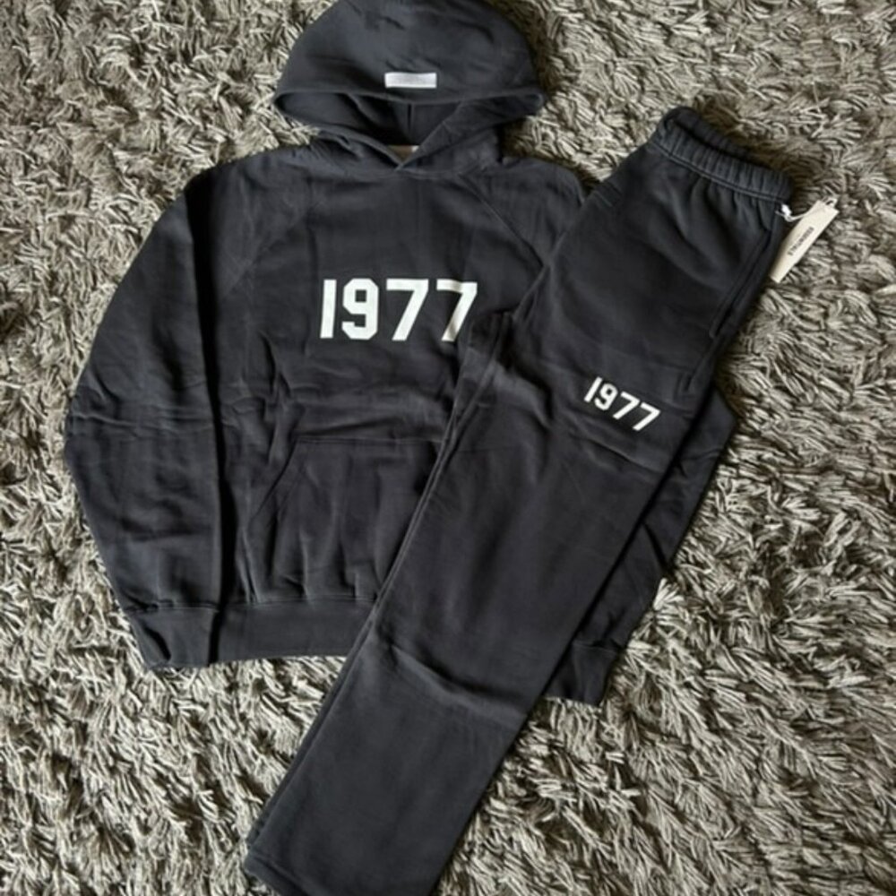 Fear Of God Essentials 1977 Iron Hoodie & Sweatpants Set SS22 Size XXL Brand New